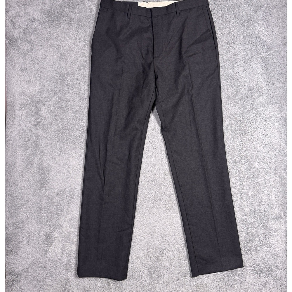Banana Republic Pants Mens 34x34 100% Wool Charcoal Tailored Slim Fit Trousers